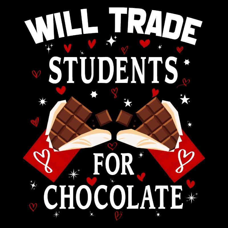 Tauschen Sie Studenten gegen Schokoladen-Valentinstag ein