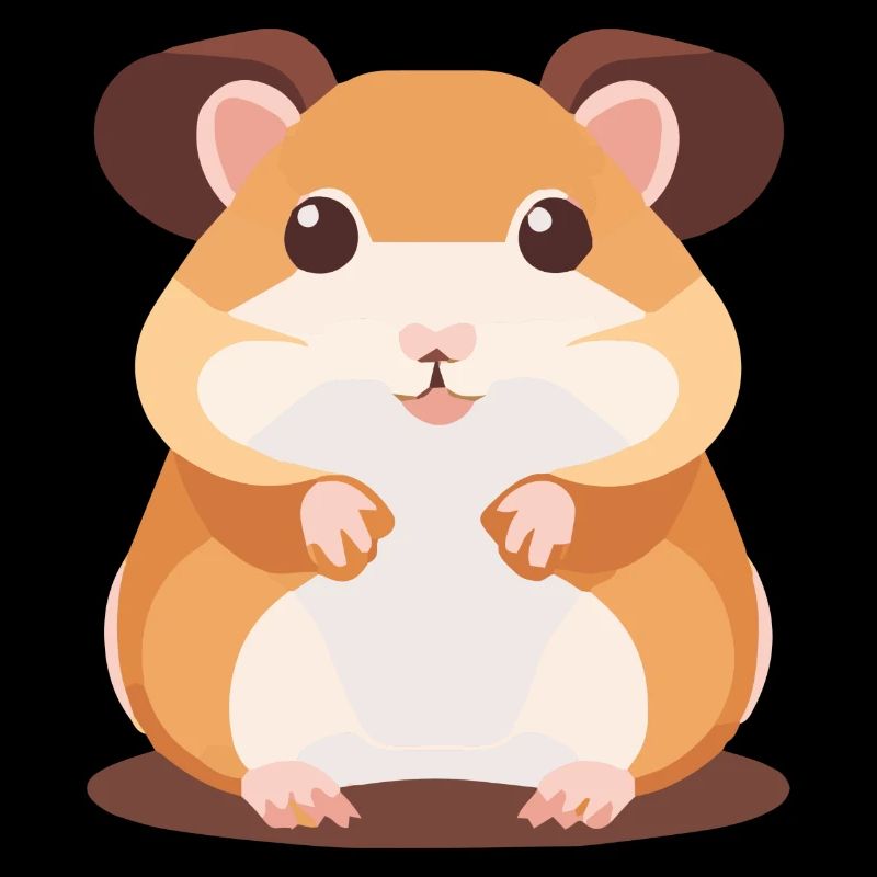 Hamster mignon avec de grands yeux