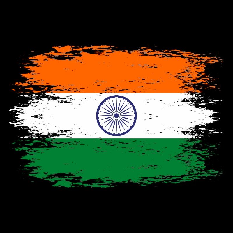 Drapeau de l’Inde aspect utilisé