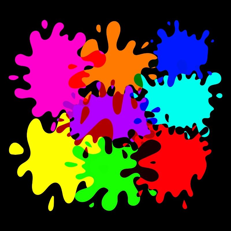 macchie colorate di macchie di vernice