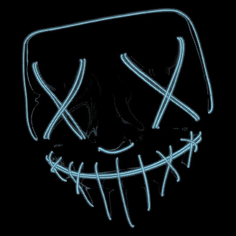 Neon Mask Blue