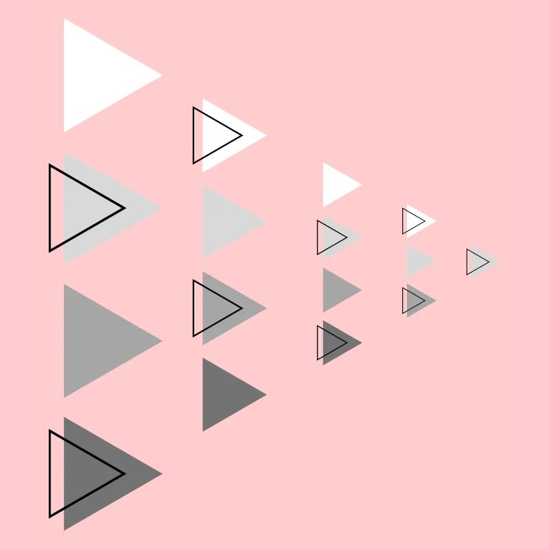 Triangles Gris Horizontal Flèche Décoration