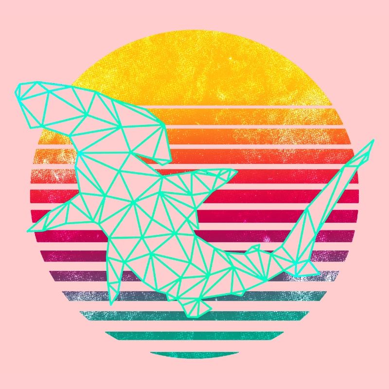 Requin-marteau polygonal rétro