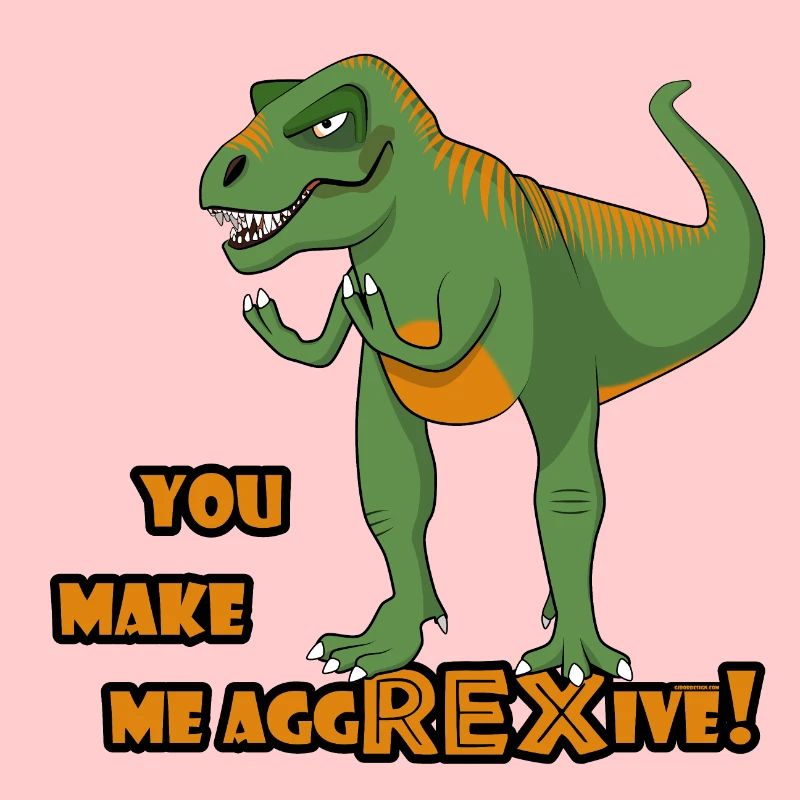 Annoyed T-Rex Funny Dinosaur est aggREXive Français