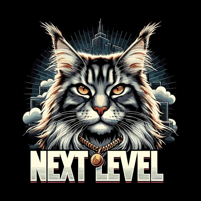 Cadeau Maine Coon Cat Next Level