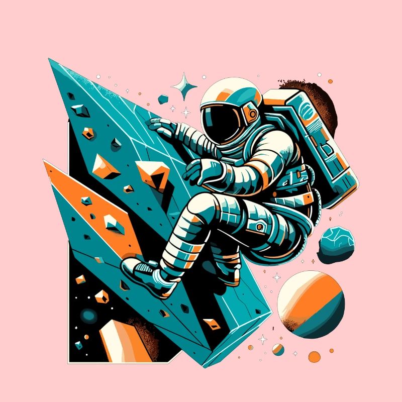 Bouldering Astronaut Gift