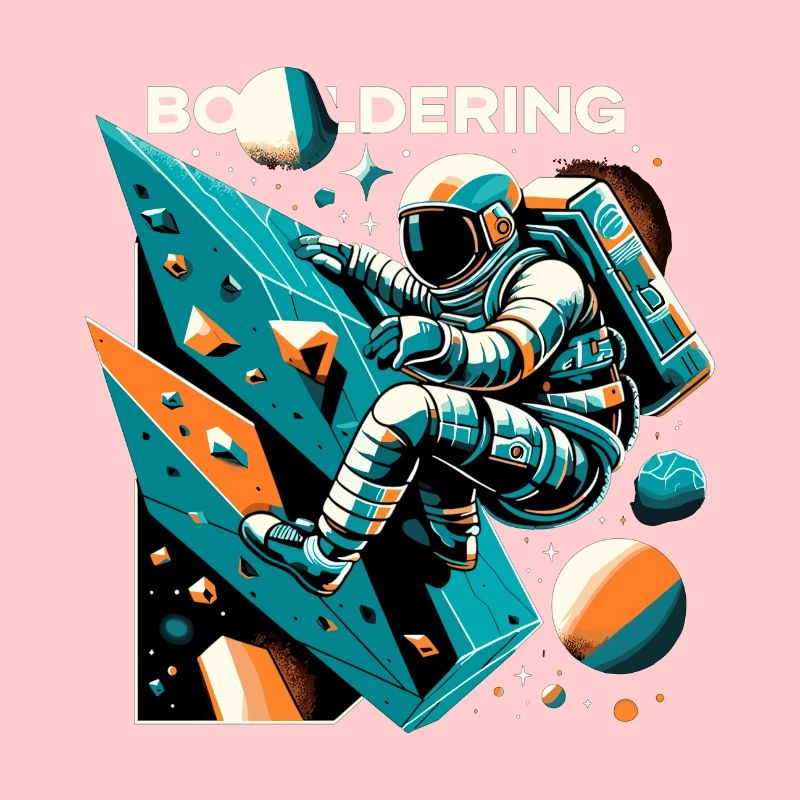 Bouldering Astronaut Spaceman Gift