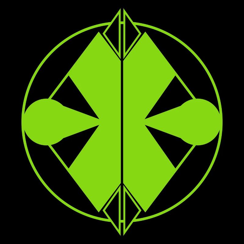 Logo Vert Moderne – Équilibre Naturel & Abstrait