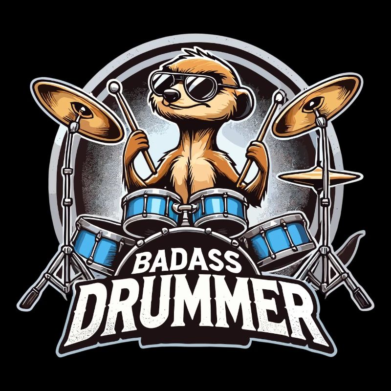 Badass batteur suricate cadeau cool