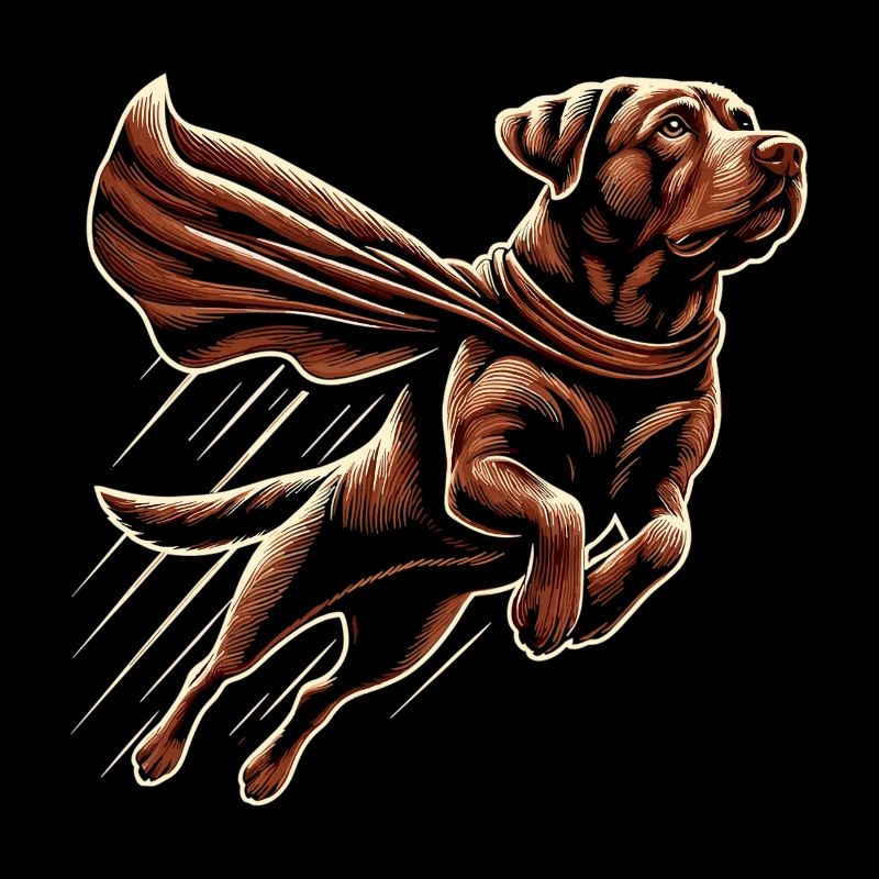 Super Hund brauner Labrador Labi Labbi Geschenk