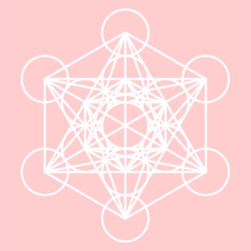 metatron cube white cube gift idea