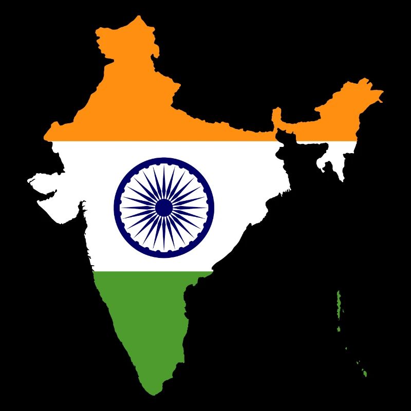 Carte idée cadeau drapeau Inde
