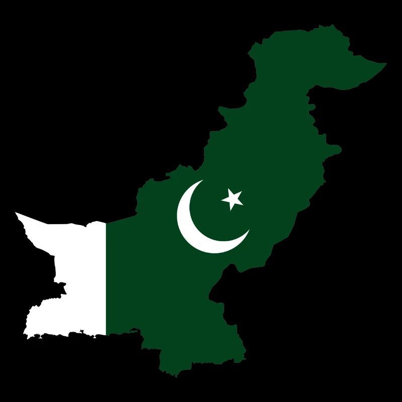 Drapeau pakistan carte drapeau