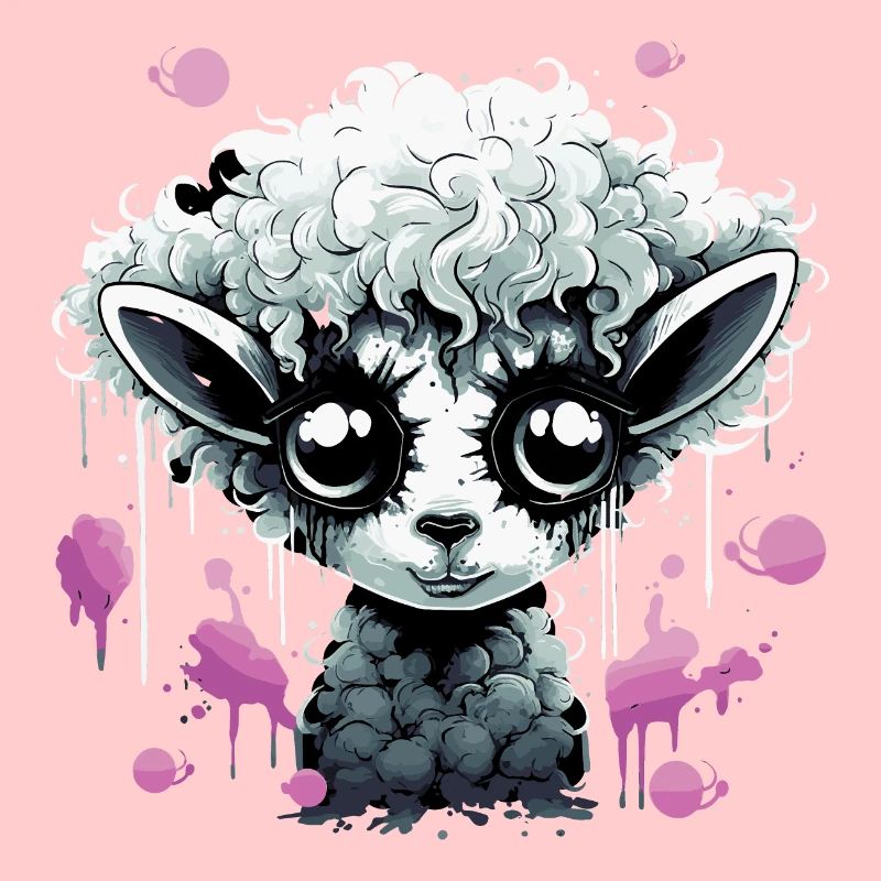 Funny Goth Sheep