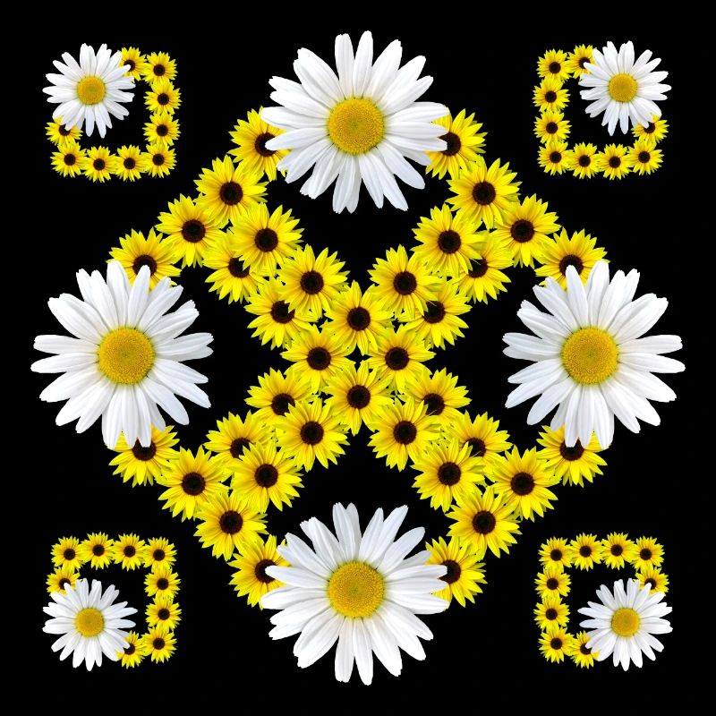Margeriten Sonnenblumen floral Gänseblümchen Blume