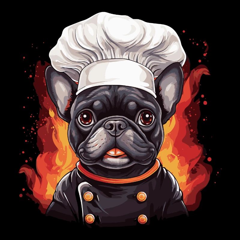 Bouledogue français Cuisinier