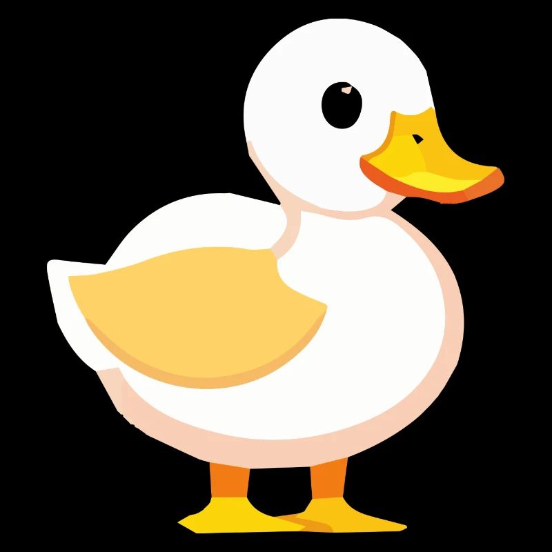 Mignon bébé canard oie