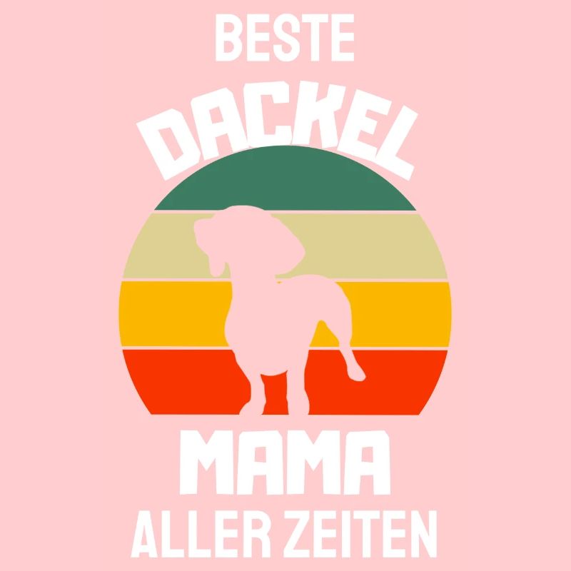 Hunde Mama Hundebesitzer Geschenk Retro Dackel