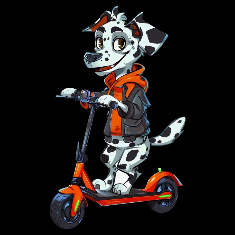 Scooter dalmatien