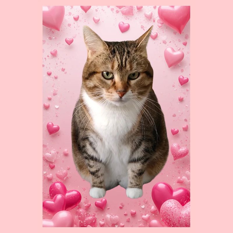 Missty-Katze mit Herzen