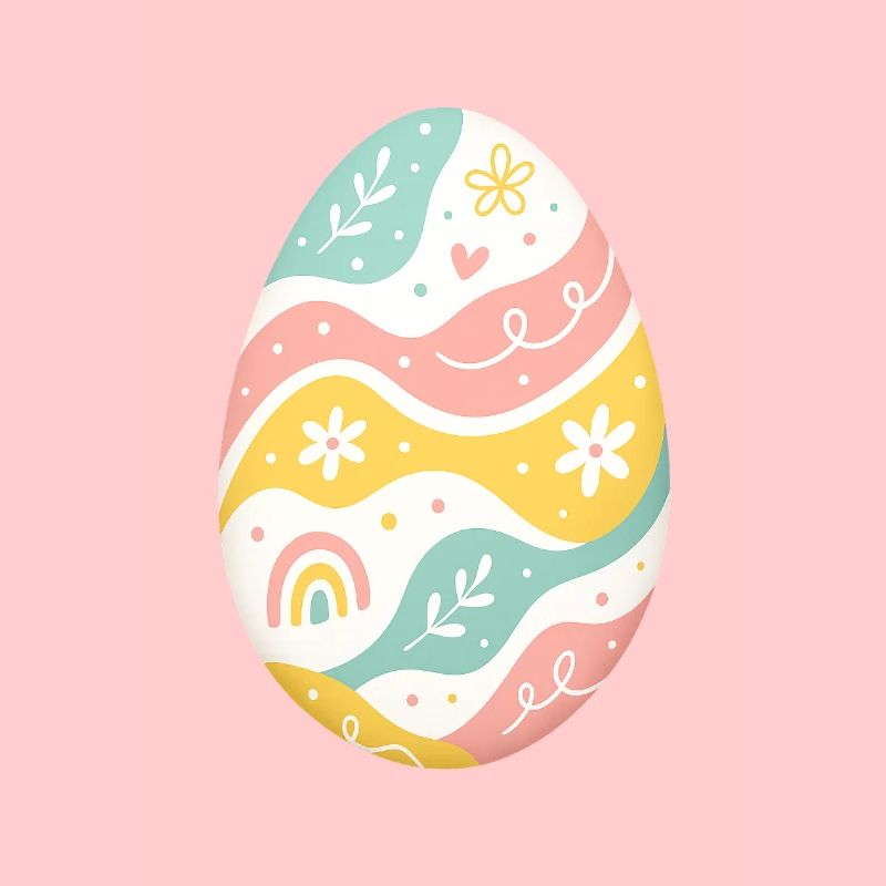 Pastel Easter Egg Pattern