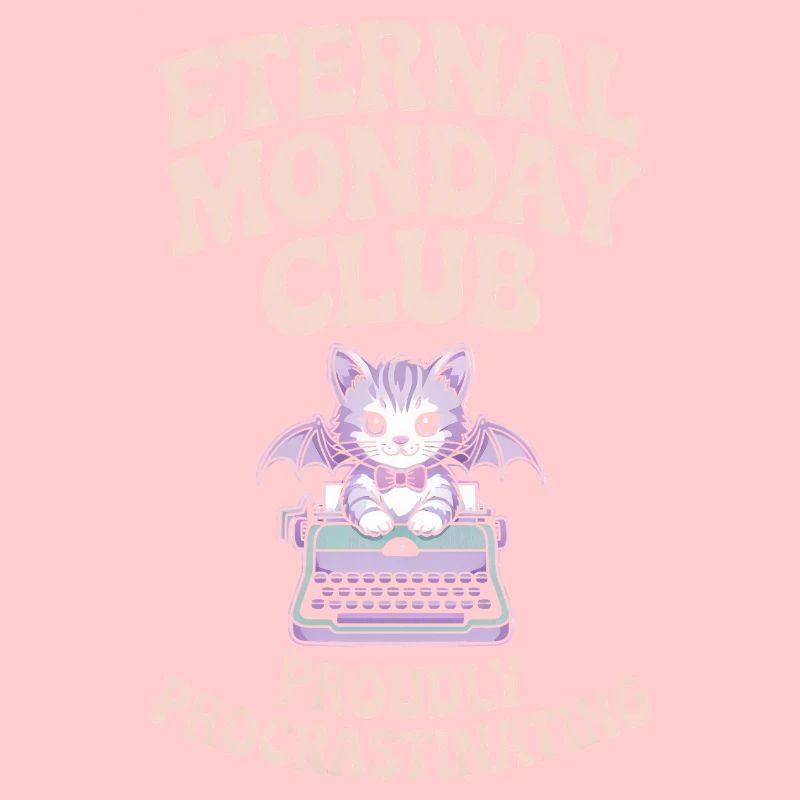 Club du Lundi Éternel Chat Procrastination