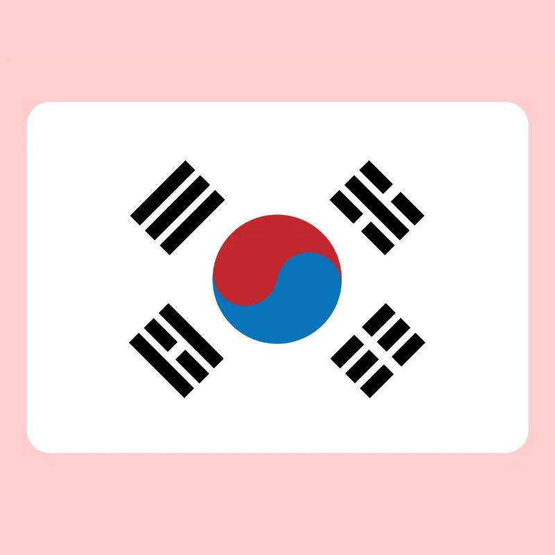 DRAPEAU DE LA CORÉE DU SUD