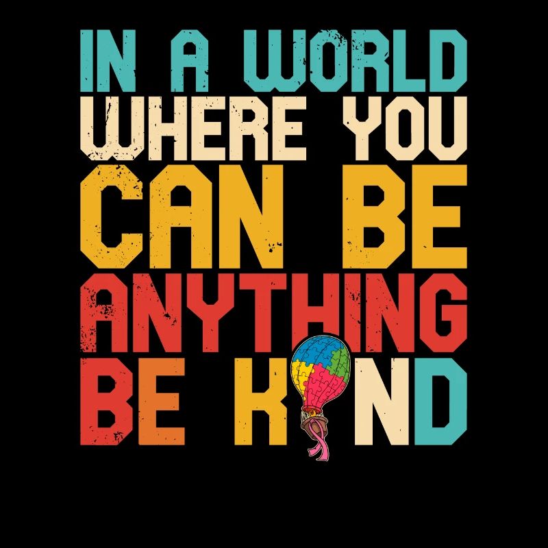 Luftballon Autist Autism thing Puzzleteil Be Kind