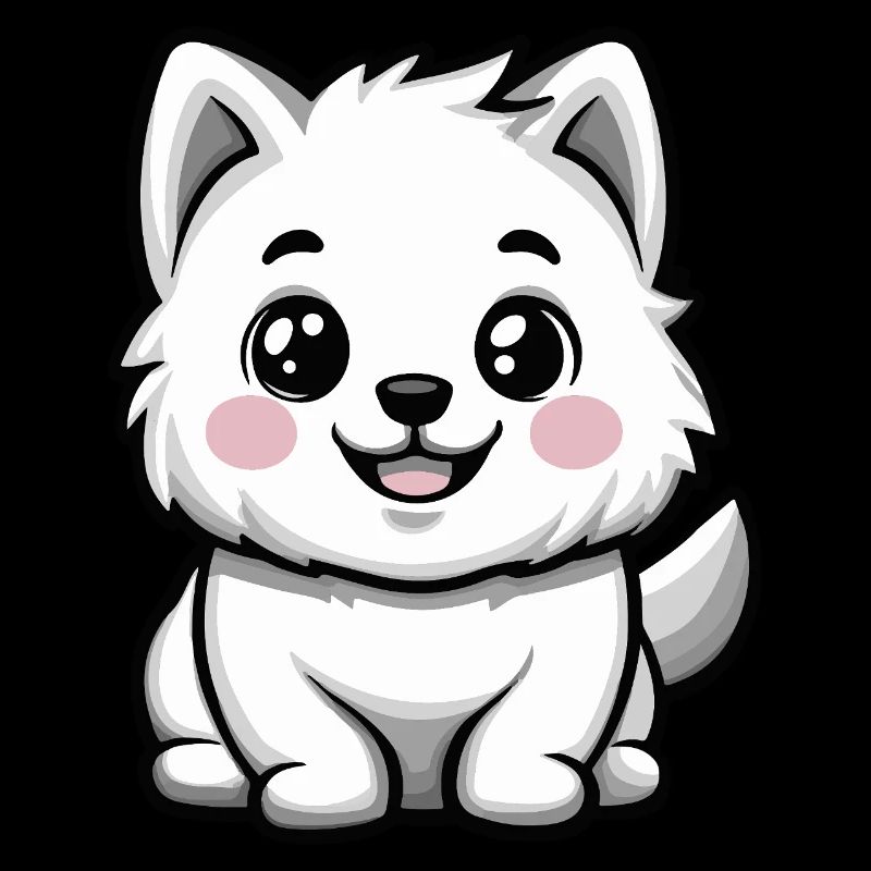 Chien Samoyède Mignon