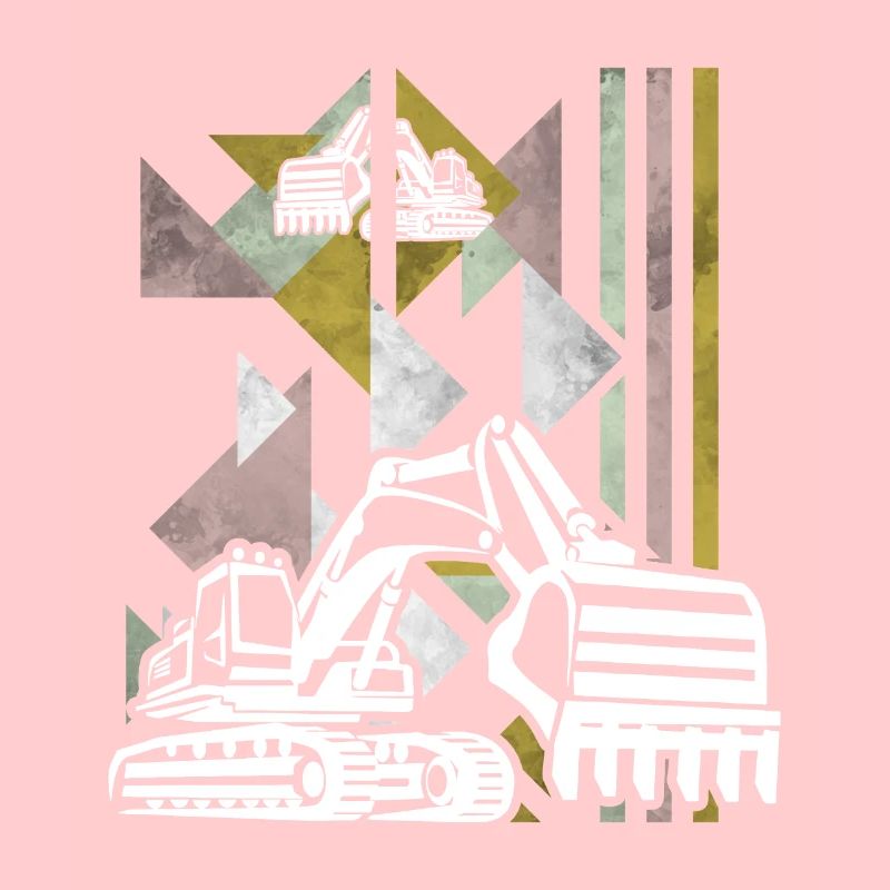 Excavator construction site construction machine gift · shovel