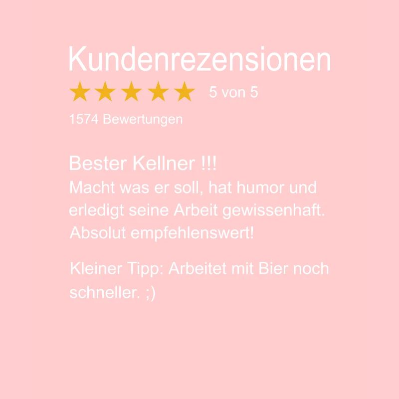 Kellner Bester Kellner Bedienung Oberkellner