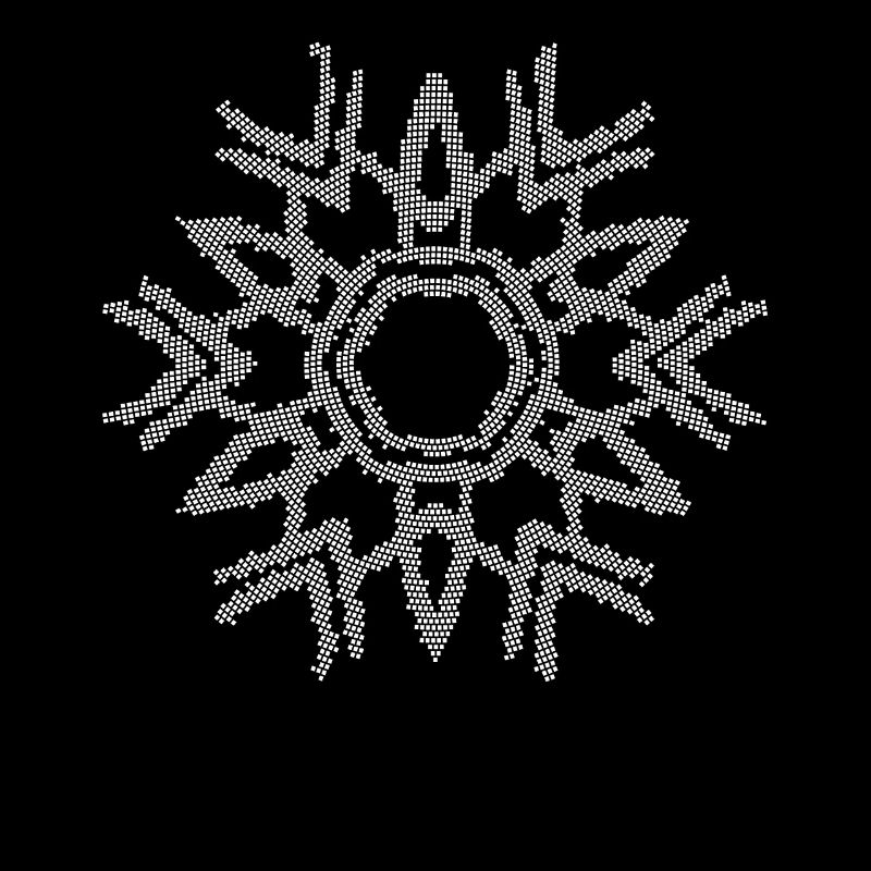 Mosaic Mandala Snowflake