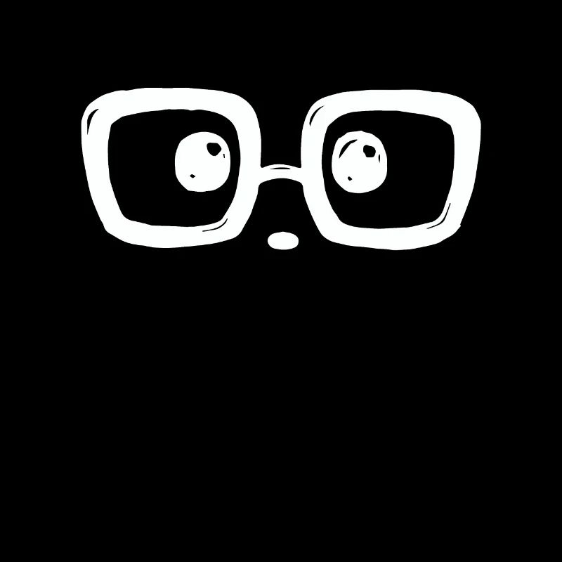 Erstaunter Blick mit Brille ...
