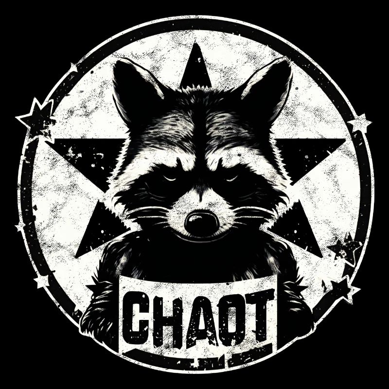 Raccoon, Chaotic, Anarchy, Star, Revolution