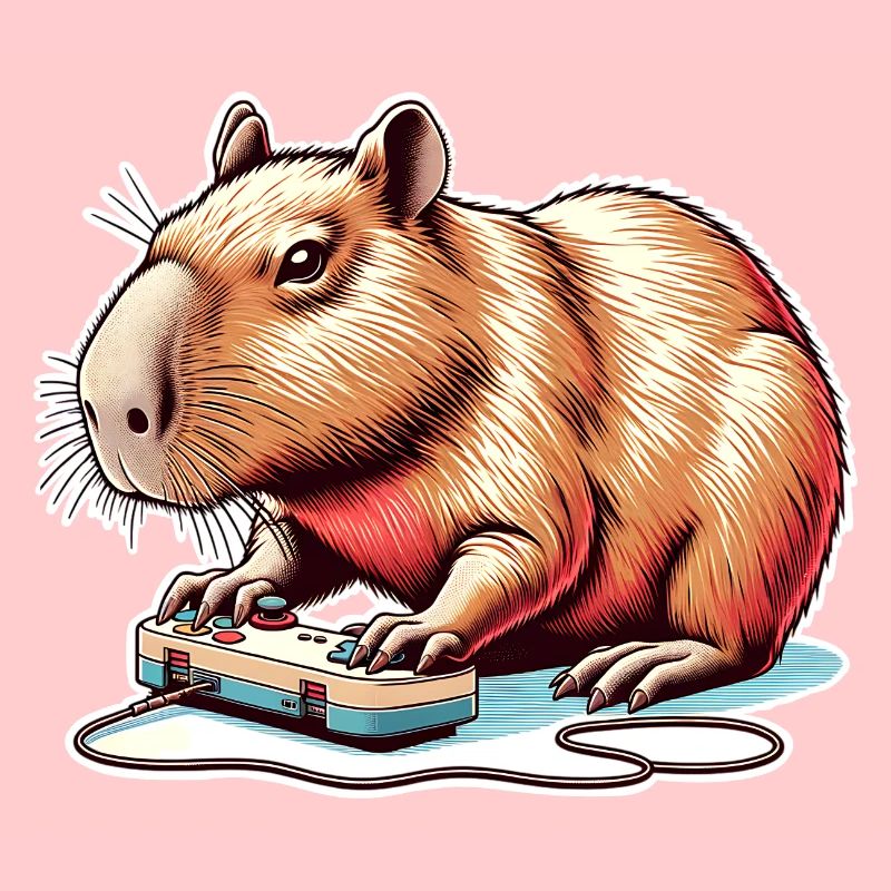 Capybara Nerd du jeu