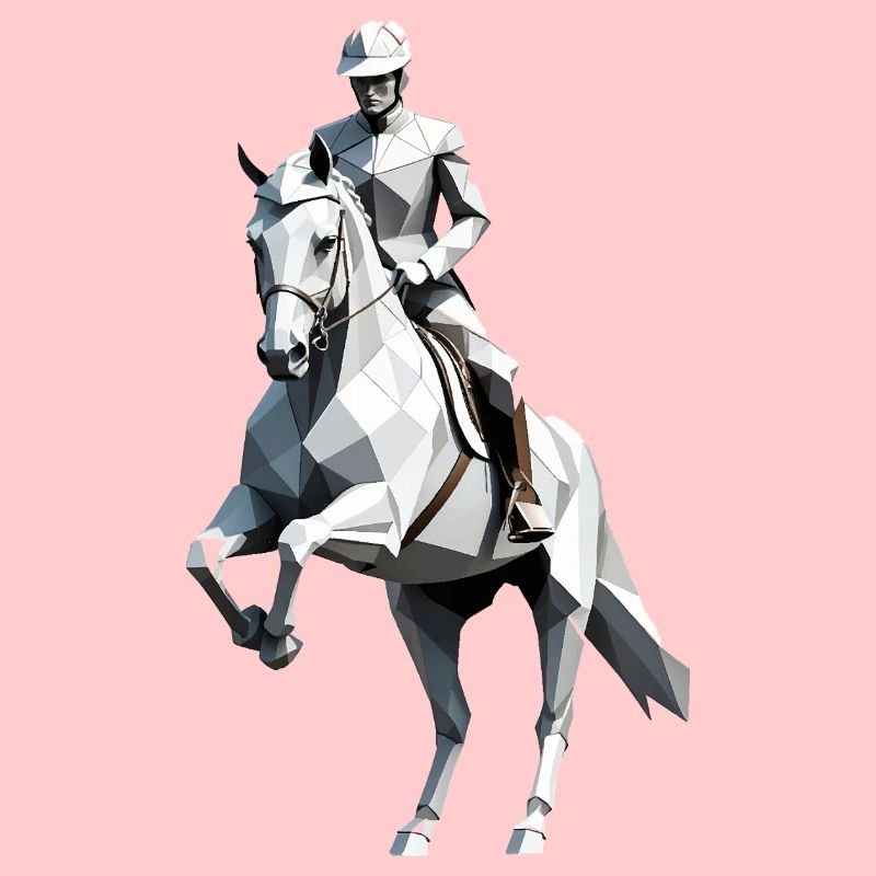 Cavalier Low Poly - Ballet Design