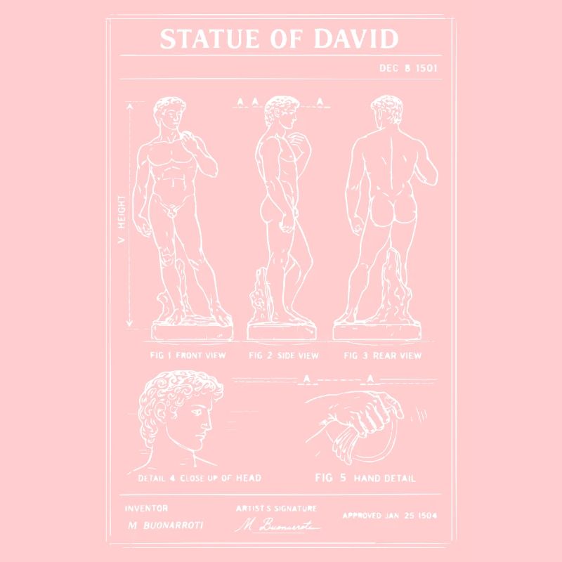 David Michelangelo Bauplan der klassischen Figur