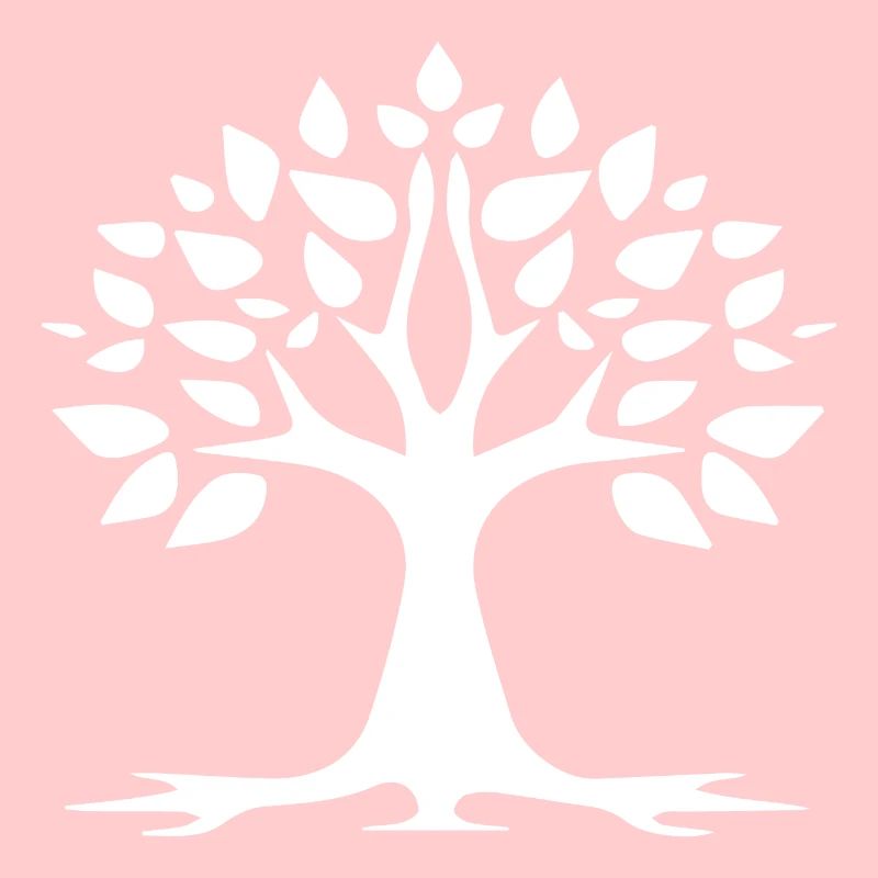 Stylized Tree Simple Tattoo Logo