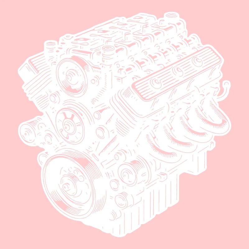 Engine Block Cylinder Fan Displacement Engine
