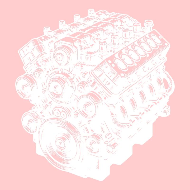 Engine Block Cylinder Displacement Fan Engine