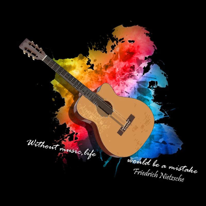 gitarre akustik gitarre mit farben Geschenk
