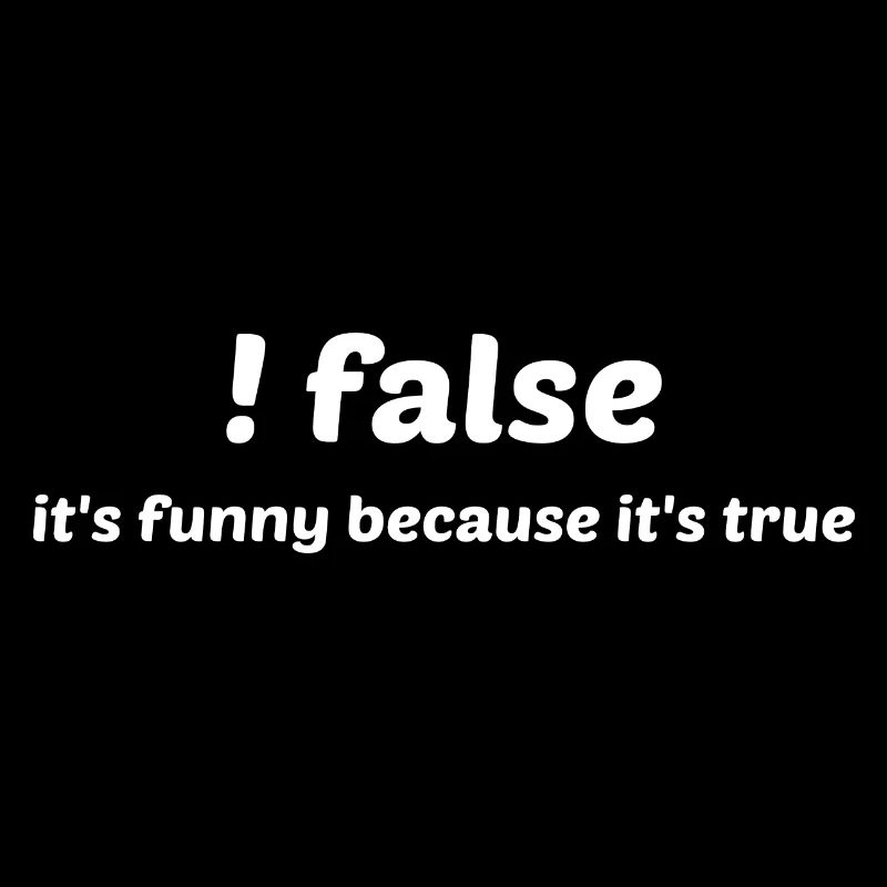 False It's Funny Because It's True Programmer Comp