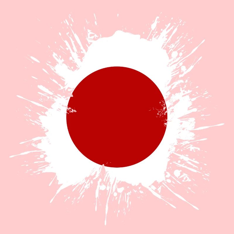 Drapeau du Japon utilisé Look Nihon drapeau japonais