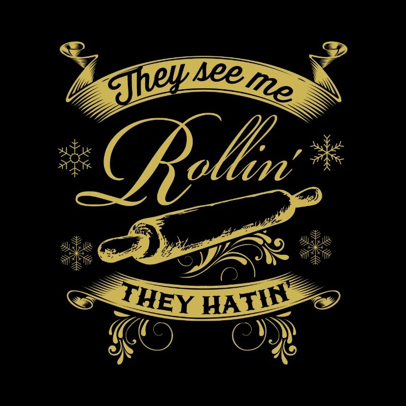 Funny Christmas pastry roll dough biscuits baking