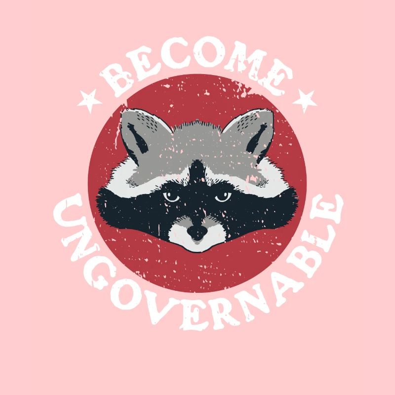 Waschbär Retro Become Unngovernable