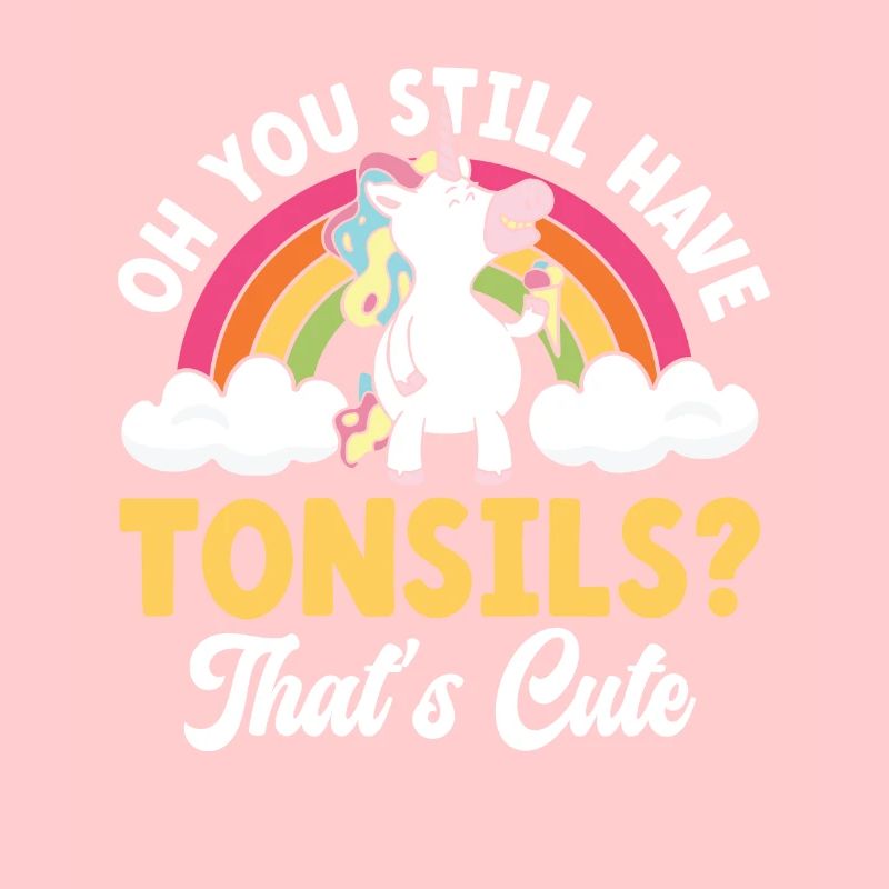 Tonsils Süßes Einhorn Eis Creme Mandelentfernung