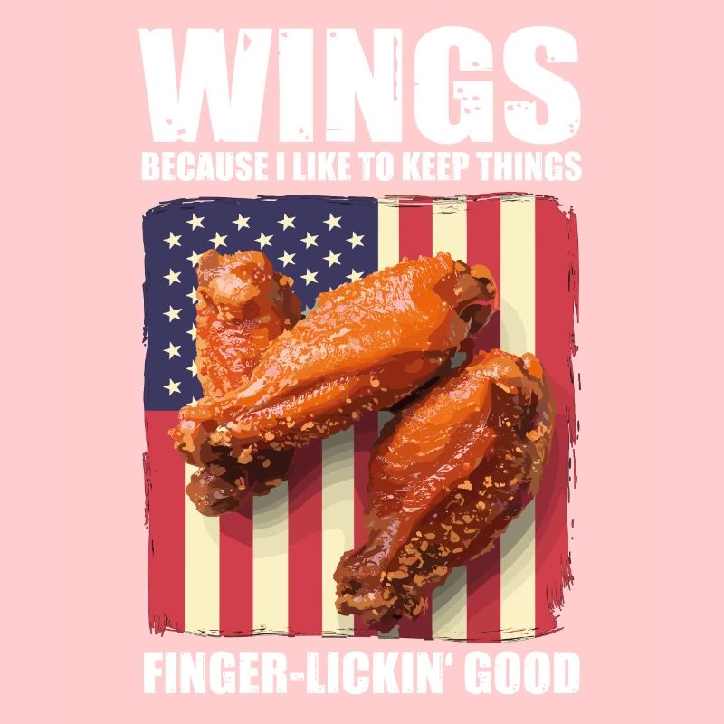 Ailes de poulet drapeau des États-Unis - léchage de doigt bon