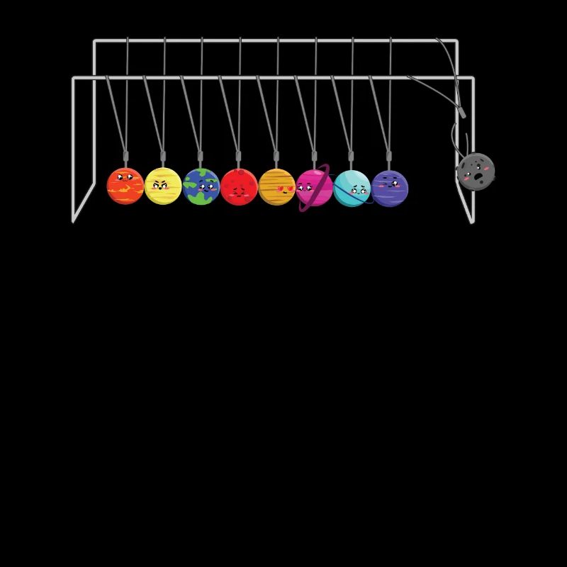 Planet Bullet Pendule Gift Physics Newton