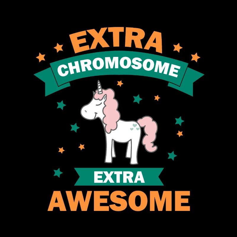 Einhorn Unicorn Glitzer Regenbogen Extra-Chromosom