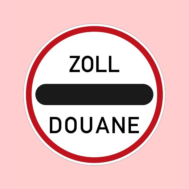 Panneau de signalisation pouces douane